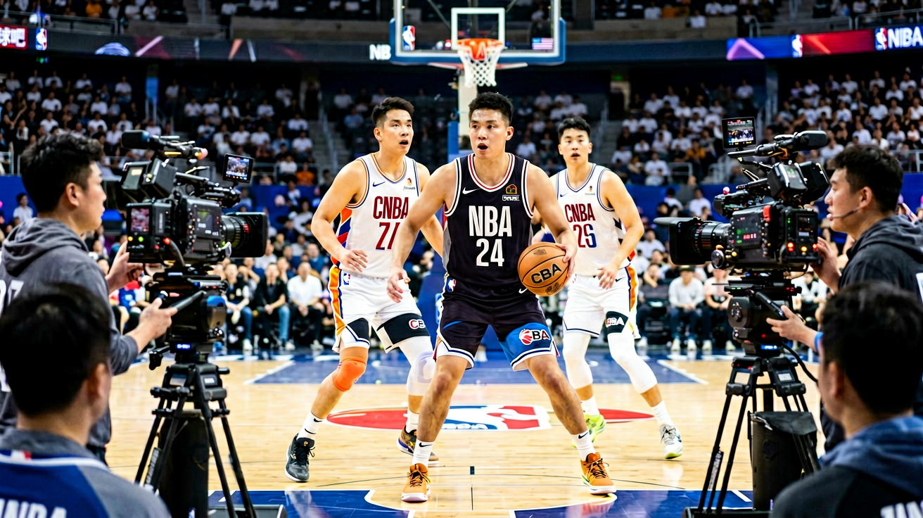 谈球吧NBA与CBA篮球直播画面，球员赛场精彩瞬间
